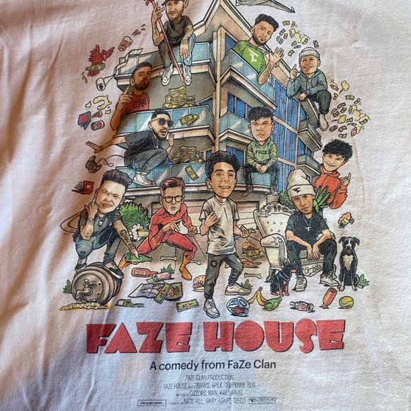 FaZe Clan Limited Edition FaZe House Capsule White T Shirt Men’s 3XL - Picture 5 of 5